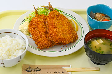 瀬付きアジフライ定食