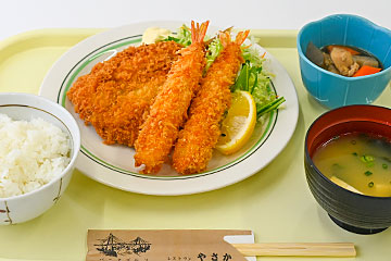 瀬付きアジフライ・エビフライ定食