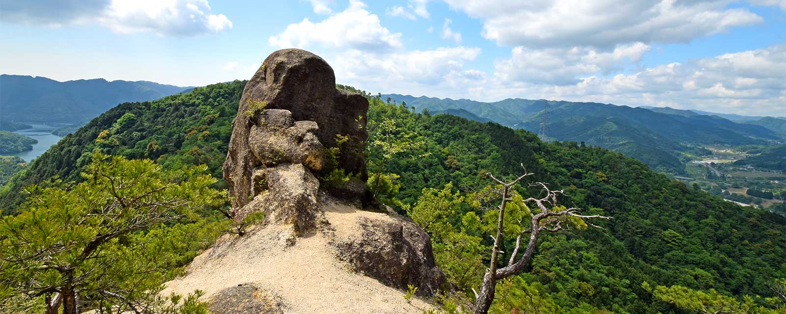 白滝山頂上からの眺め